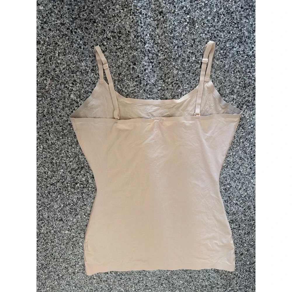 Spanx by Sara Blakely Beige Shapewear Camisole Smoothing Tank Large L/G